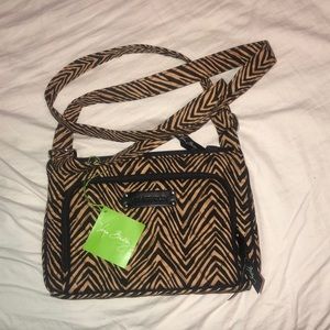 Vera Bradley Little Hipster Zebra Purse